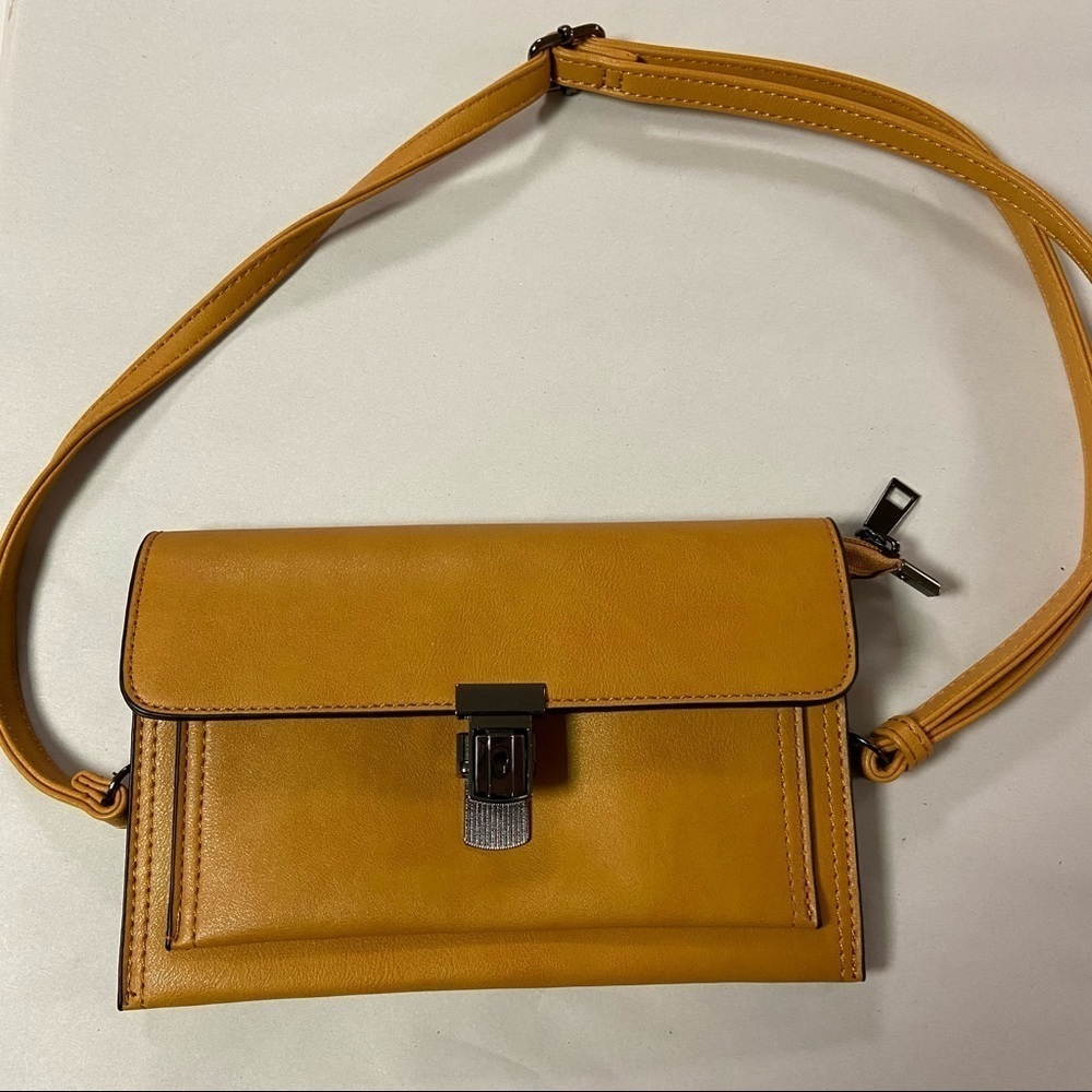 Isabelle Vegan Women’s Purse Yellow/Gold Crossbody